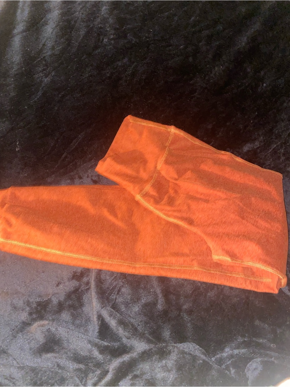 Beyond Yoga WomenOrange Spacedye Caught Midi High Rise Compression Legging Sz XS